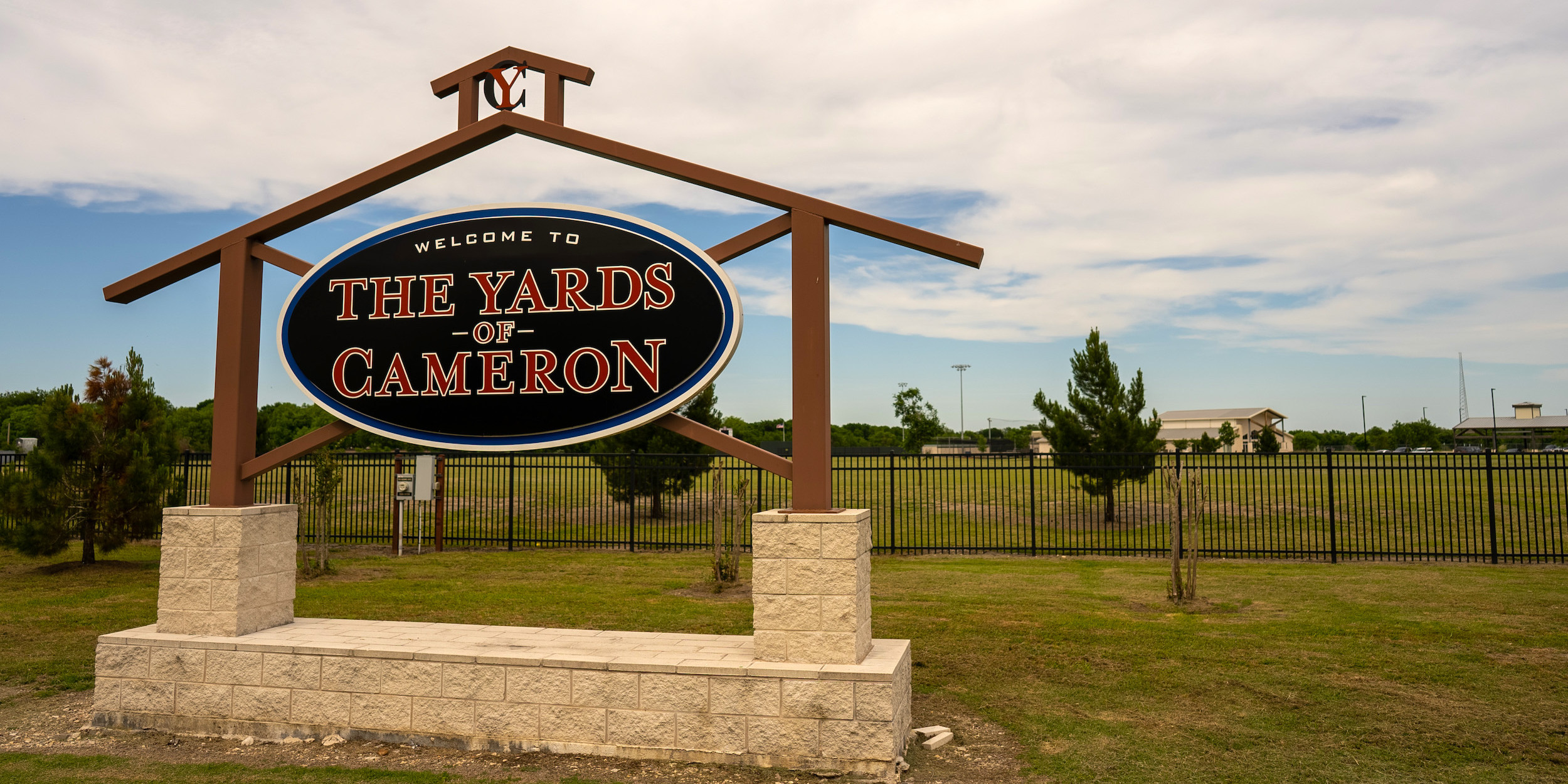 Yards of Cameron Sign
